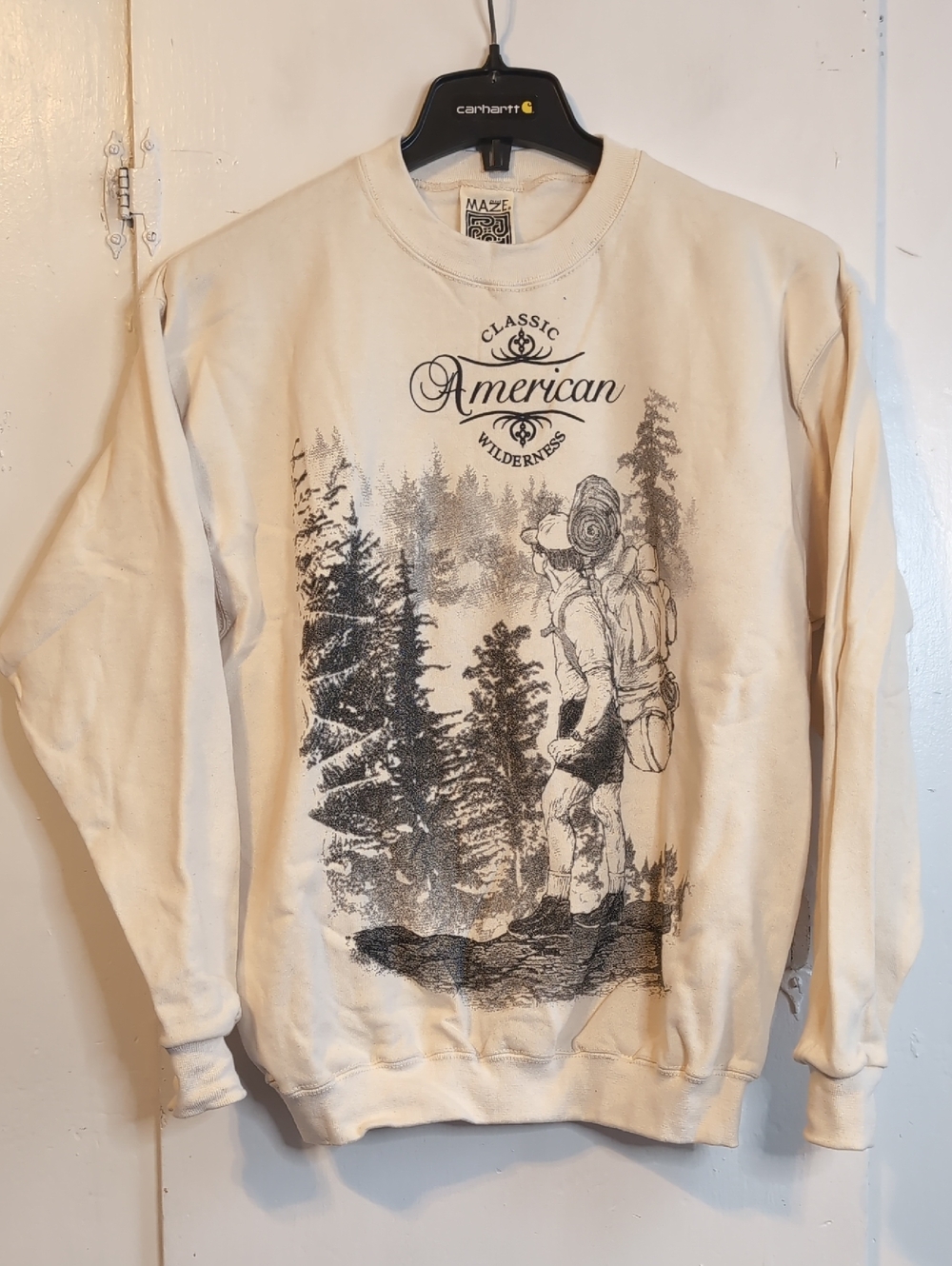 Vint. American Wilderness Crewneck Sweater mens medium
